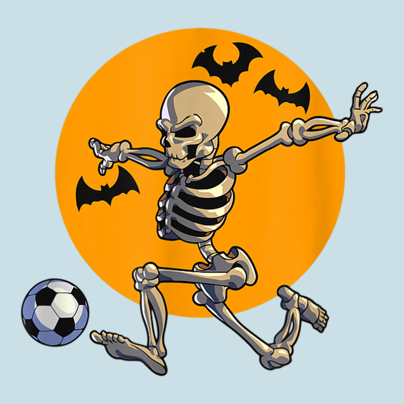 Skeleton Soccer Player Funny Halloween Blood Moon Ladies Tee by DesignPulse | Teevron
