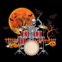 Skeleton Drummer Halloween Costume Playing Drums Mens Boys Ladies Tee | Teevron