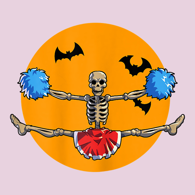 Cheerleading Skeleton Halloween Cheer Skeleton Cheerleader T Shirt Ladies Tee by DesignPulse | Teevron
