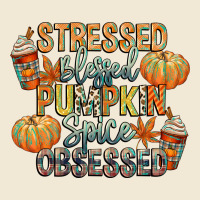 Stressed Blessed Pumpkin Spice Obsessed Premium Tee | Teevron