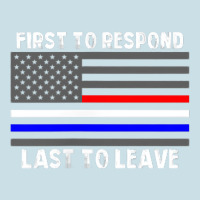 Police Fire Ems First Responder American Flag Firefighter T Shirt Ladies Tee | Teevron
