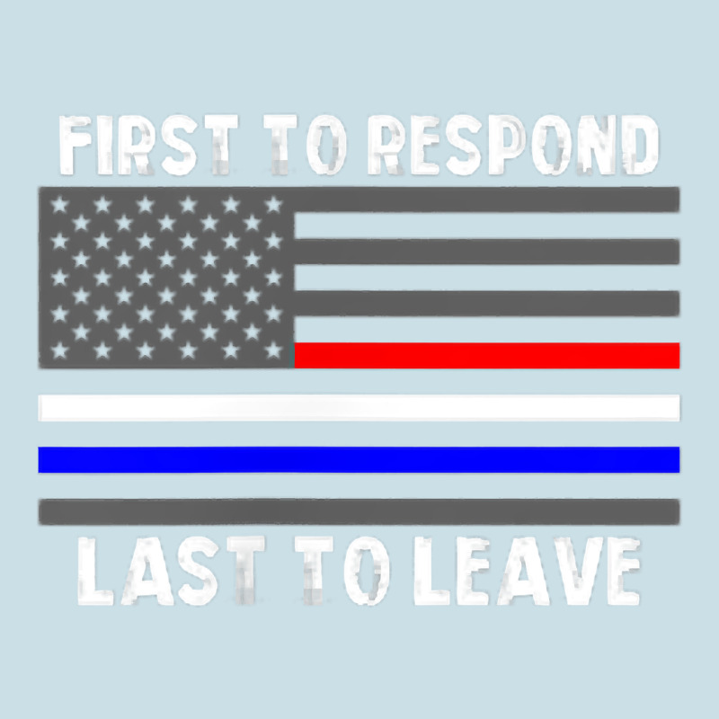 Police Fire Ems First Responder American Flag Firefighter T Shirt Ladies Tee by DesignPulse | Teevron