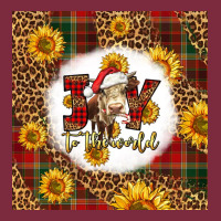 Joy To The World Christmas Cow Premium Hoodie | Teevron