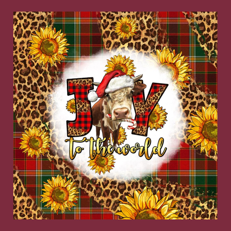 Joy To The World Christmas Cow Premium Hoodie by LillyAllenDesigns | Teevron
