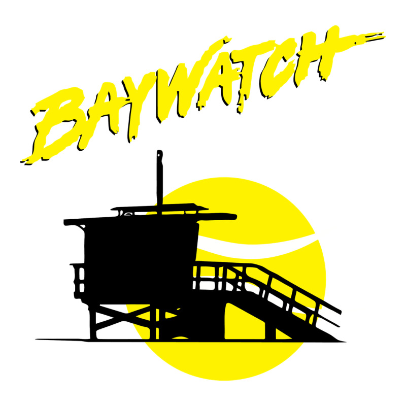 Baywatch Lifeguard Tower Sunset   Baywatch Ladies Tee by PixelWave | Teevron