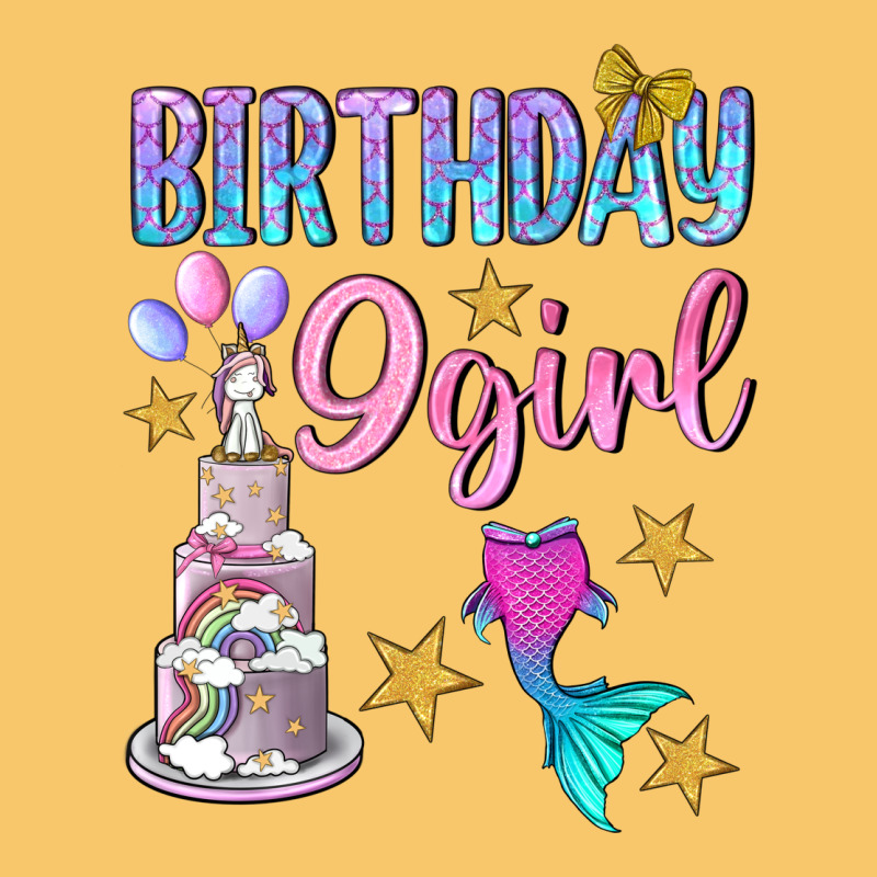 Birthday Girl 9 Vintage Hoodie by BundleAndBundleShop | Teevron