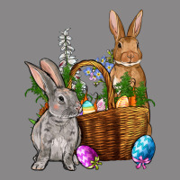Bunnys Carrots Eggs With Basket Easter Vintage Tee | Teevron