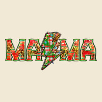 Mama Christmas Lightning Bolt Mother's Day Ladies Tee | Teevron