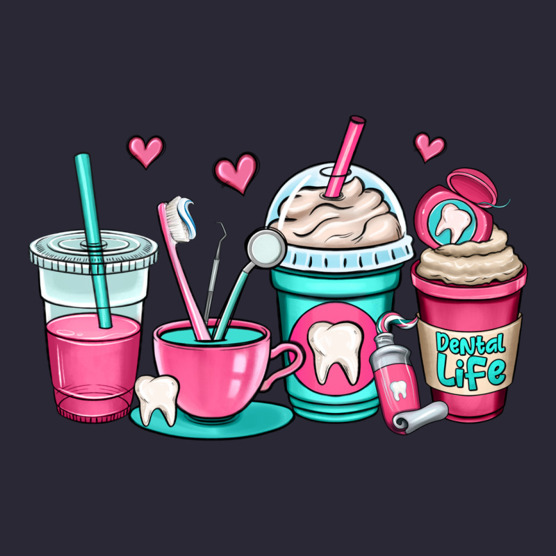Dentist Coffee Cups Vintage Tee by OliviaCreatesArt | Teevron