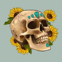 Skull Flowers And Gemstone Classic Tee | Teevron