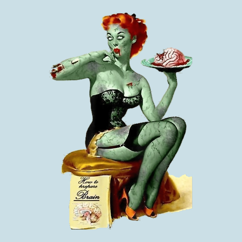 Zombie Pin Up Girl Halloween Ladies Tee by Craftify | Teevron