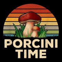 Vintage Sunset Porcini Mushroom Hunting Boletus Edulis T Shirt Ladies Tee | Teevron