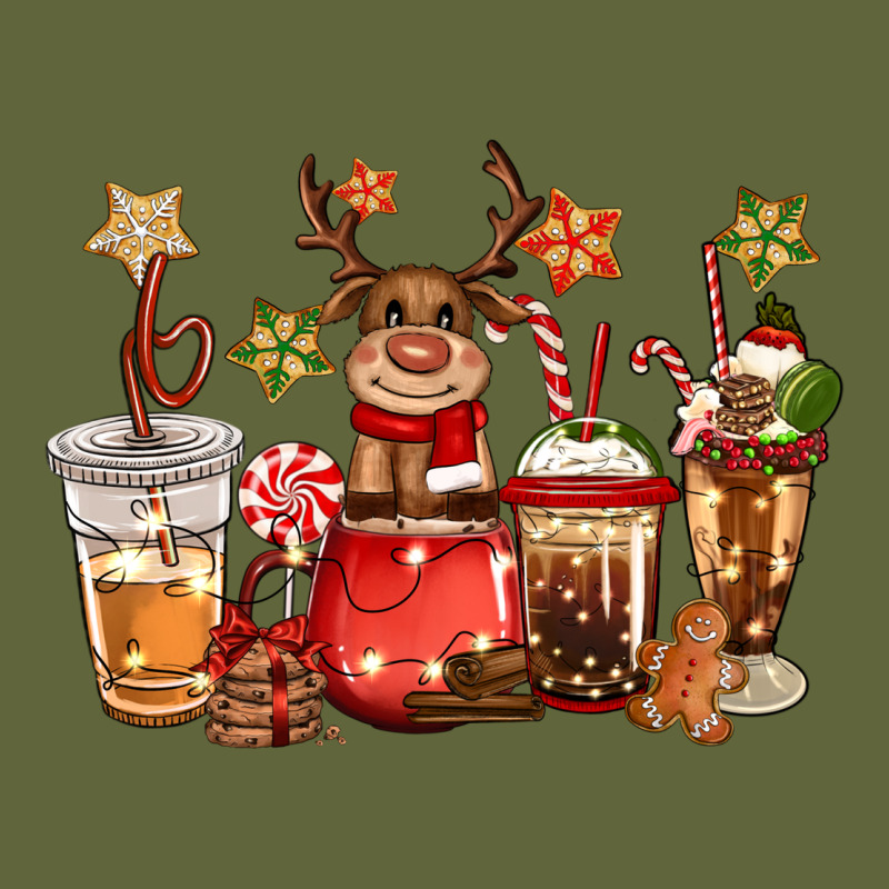 Christmas Reindeer Coffee Classic Tee by CowGirlArtShop | Teevron
