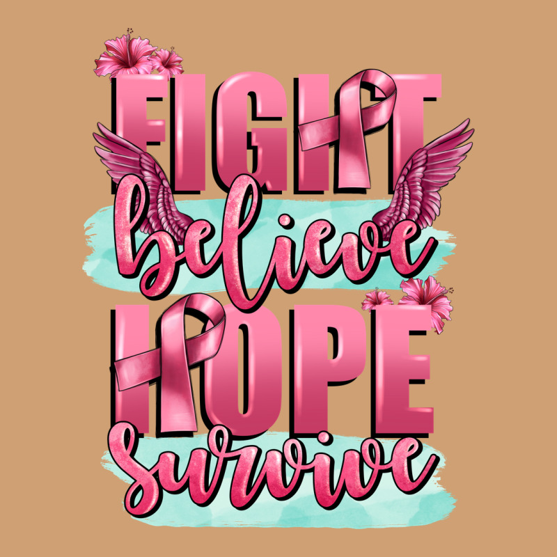 Fight Believe Hope Survive Cancer Awareness Vintage Tee by FaDigitalArtStudio | Teevron