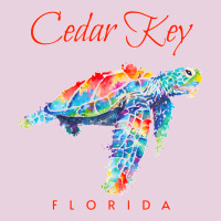 Cedar Key Florida Watercolor Sea Turtle Sweatshirt Ladies Tee | Teevron