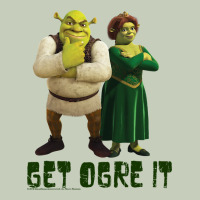 Shrek Fiona & Shrek Get Ogre It Text Poster Ladies Tee | Teevron