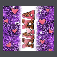 Purple Leopard Pink Mama Hearts Zipper Hoodie | Teevron