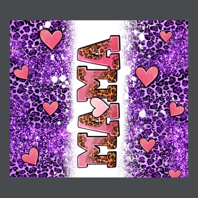 Purple Leopard Pink Mama Hearts Zipper Hoodie by AdoDesignShop | Teevron