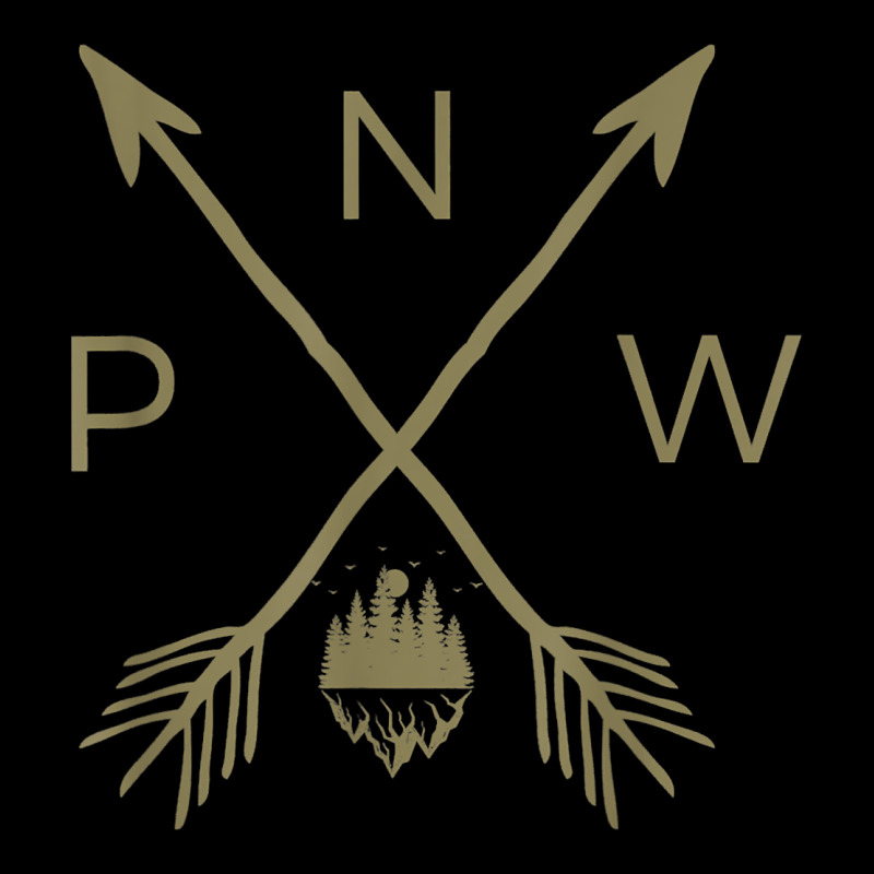 Pacific Northwest Mountain  Cool Pnw Pacific Northwest T Shirt Ladies Tee by ArtChic | Teevron