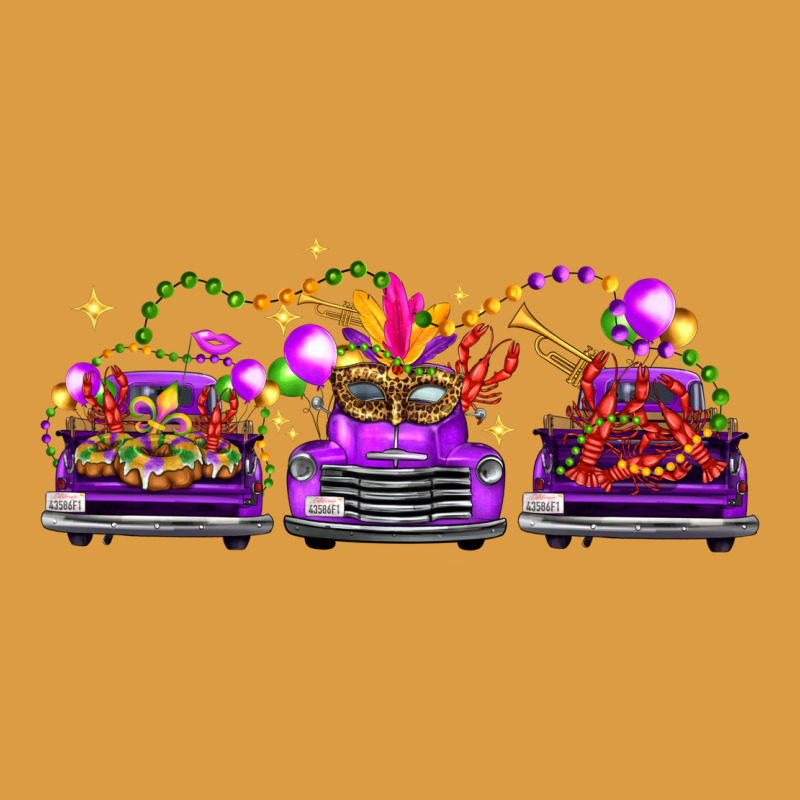 Mardi Gras Farm Trucks Urban Heavy Tee by FaDigitalArtStudio | Teevron