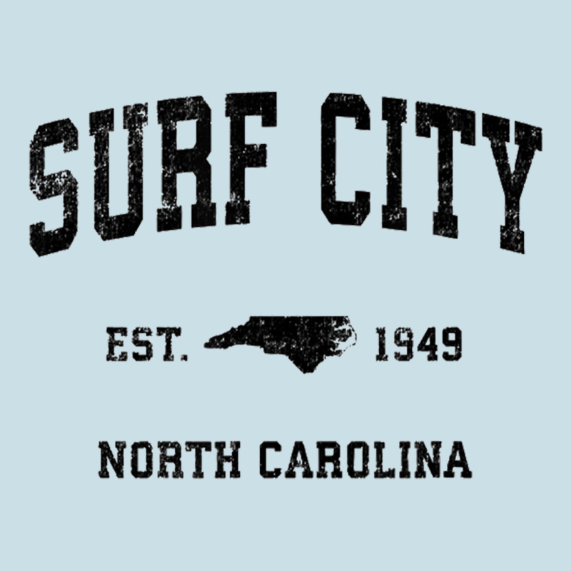 Surf City North Carolina Nc Vintage Sports Design Black Prin Ladies Tee by StudioElite | Teevron