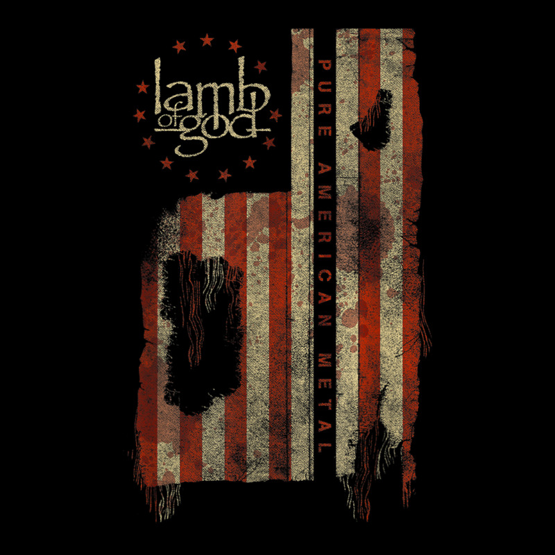 Lamb Of God, Pure American Metal Flag Ladies Tee by StudioElite | Teevron