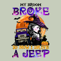 My Broom Broke So Now I Drive A J.e.e.p Witch Halloween T Shirt Ladies Tee | Teevron