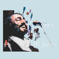 Original Portrait Of Luciano Pavarotti Ladies Tee | Teevron
