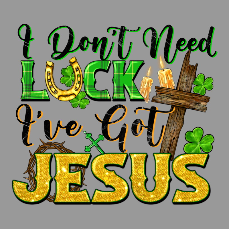 I Don't Need Luck I've Got Jesus Vintage Hoodie by FaDigitalArtStudio | Teevron
