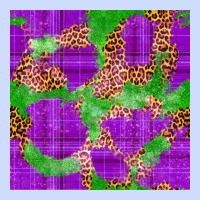 Mardi Gras Leopard Seamless Pattern Urban Heavy Tee | Teevron