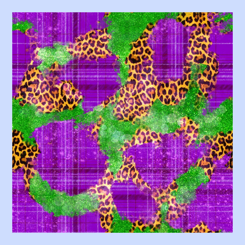 Mardi Gras Leopard Seamless Pattern Urban Heavy Tee by FaDigitalArtStudio | Teevron
