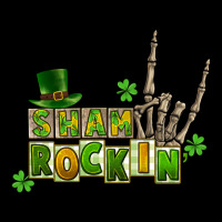 Sham Rockin Skeleton Hand St. Patrick's Ladies Tee | Teevron
