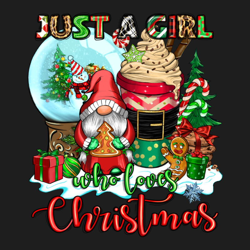 Just A Girl Who Loves Christmas Classic Tee by CowGirlArtShop | Teevron