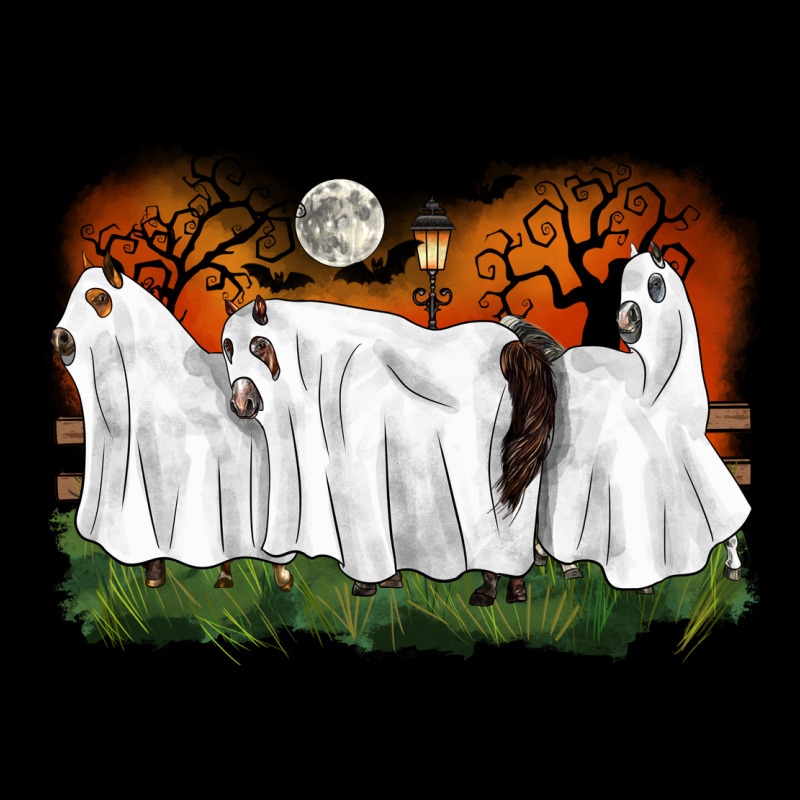Ghost Horses Halloween Premium Tee by CowGirlArtShop | Teevron