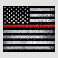 Thin Red Line American Flag Metal Floor Classic Tee | Teevron