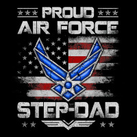 Proud Air Force Step Dad Veteran Vintage Flag Veterans Day T Shirt Ladies Tee | Teevron