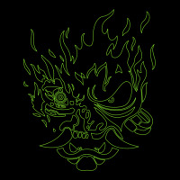 Cyberpunk Samurai Neon Green Ladies Tee | Teevron