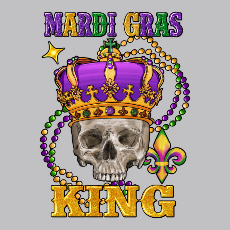 Skull Mardi Gras King Long Sleeve Tee by FaDigitalArtStudio | Teevron