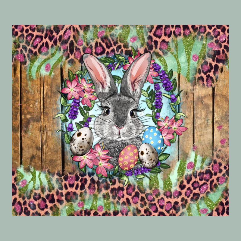 Easter Bunny With Floral Wreath And Leopard Classic Tee by RanaPortraitStore | Teevron