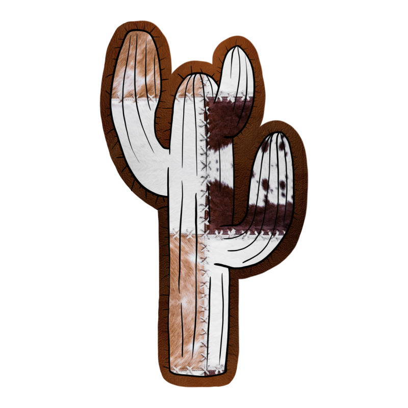 Leather Cowhide Cactus Long Sleeve Tee by RanaPortraitStore | Teevron