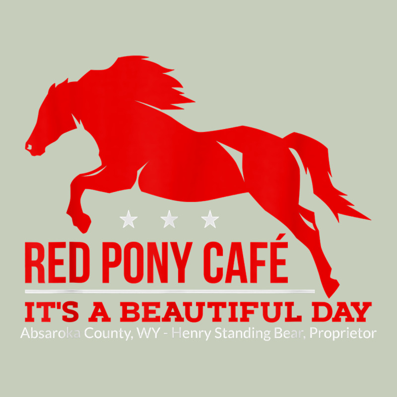 Red Pony Cafe, Funny Cute Horse Lover Ladies Tee by ArtMosaic | Teevron
