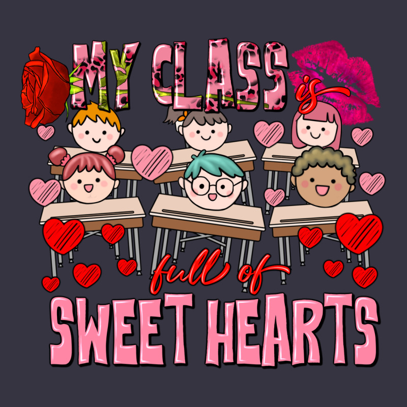 Valentine's Day My Class Is Full Of Sweet Hearts Vintage Hoodie by FaDigitalArtStudio | Teevron
