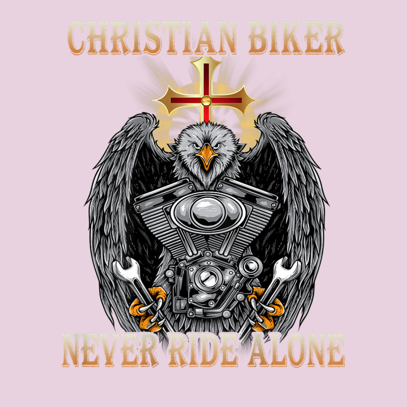 Jesus Christian Biker Never Ride Alone Ladies Tee by ArtMosaic | Teevron