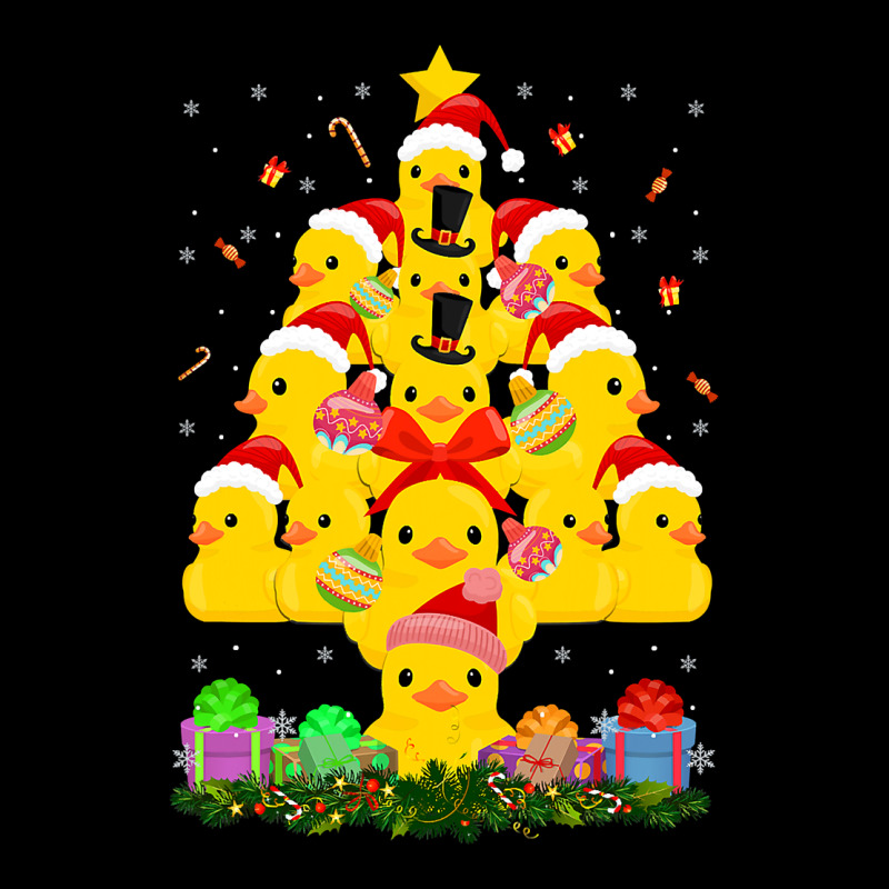 Duck Rubber Duck Christmas Tree Duckie And Quack Christmas 123 Ladies Tee by ArtMosaic | Teevron