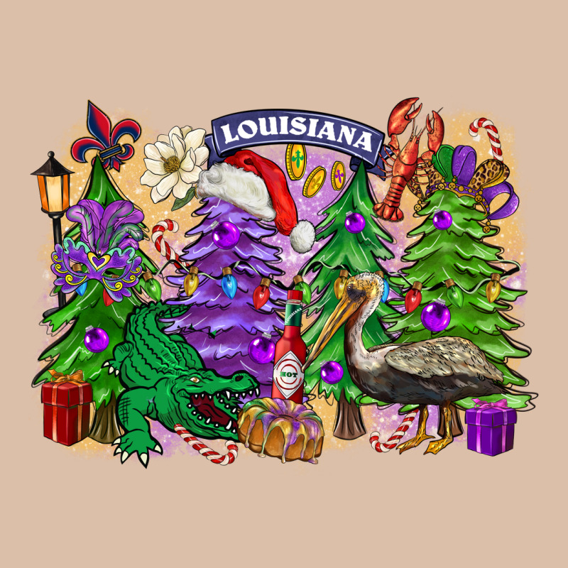 Christmas Louisiana Mardi Gras Trees Urban Heavy Tee by FaDigitalArtStudio | Teevron