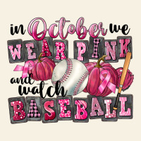 In October We Wear Pink And Watch Baseball Vintage Tee | Teevron