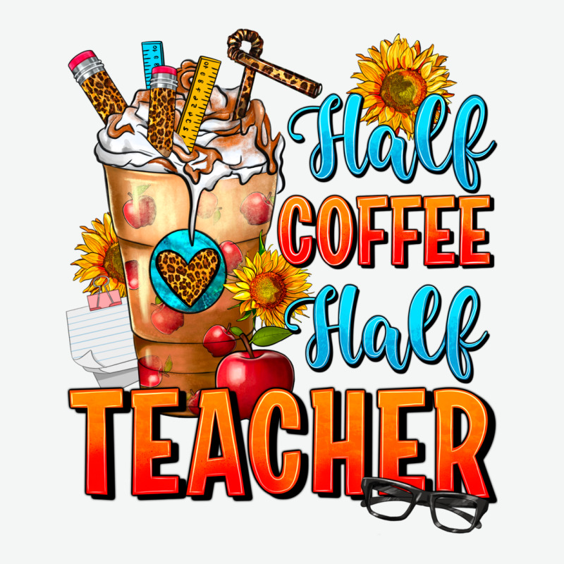 Half Coffee Half Teacher Urban Heavy Tee by FaDigitalArtStudio | Teevron