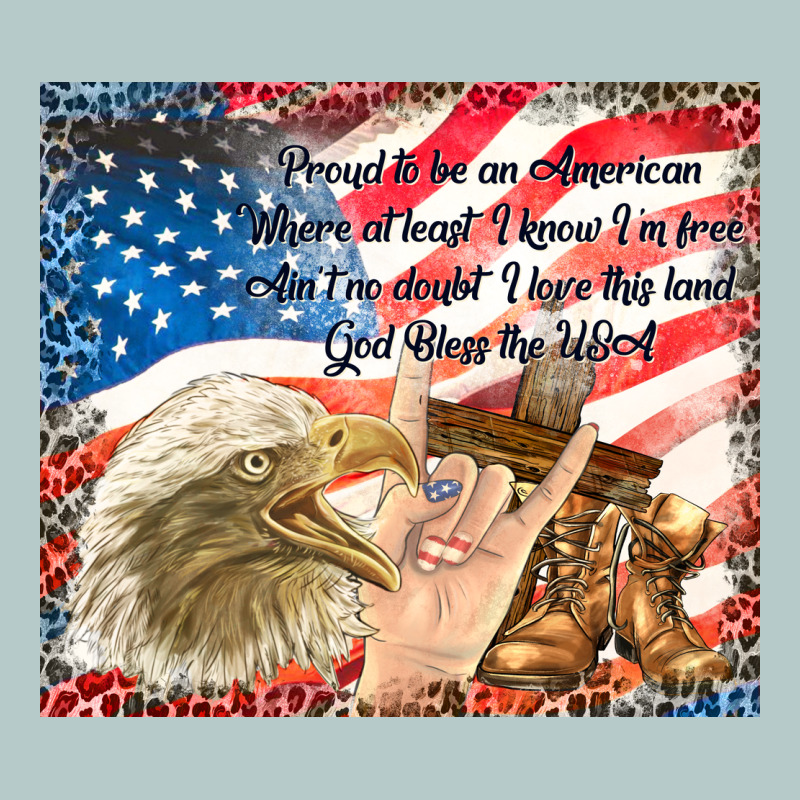 God Bless The Usa Heavy Core Tee by TumblerDesignByShophia | Teevron