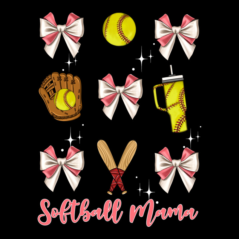 Softball Coquette Bow Premium Sweatshirt by JahusDesignShop | Teevron