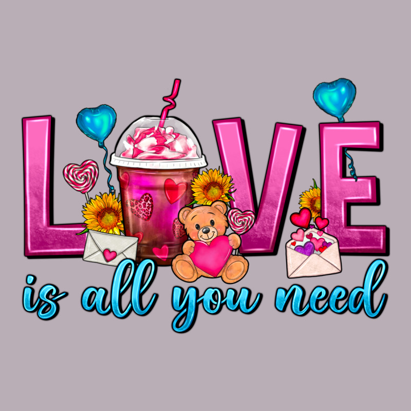 Love Is All You Need Valentines Day Frappe Coffee Vintage Tee by FaDigitalArtStudio | Teevron